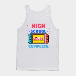 High school Level Complete Last Day Of School Graduate Gift For Boys Girl Kids Tank Top